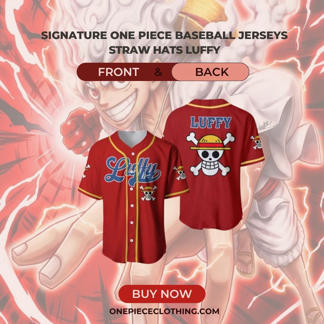 Straw Hats Luffy PTTT2608  One Piece Baseball Jersey